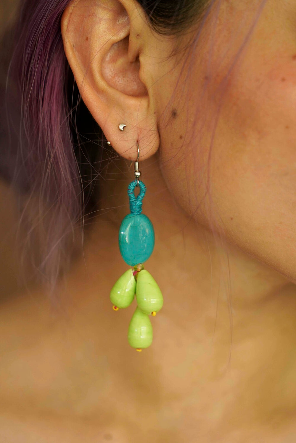 Candy Pop Earring (Blue and Green)