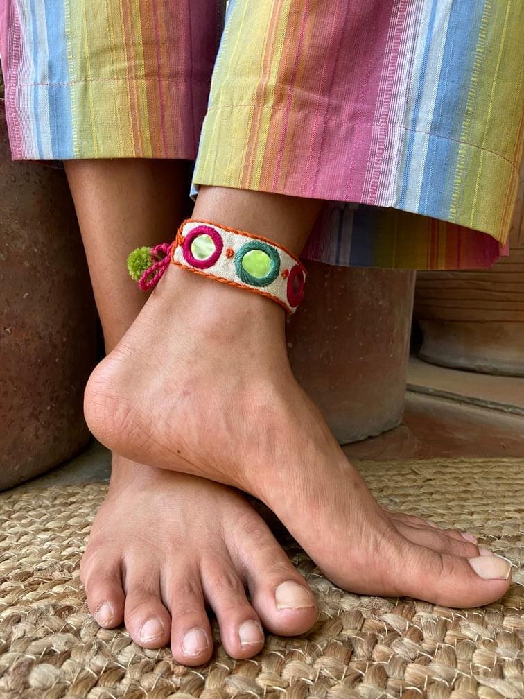 
                  
                    Aaina Anklet (Green)
                  
                