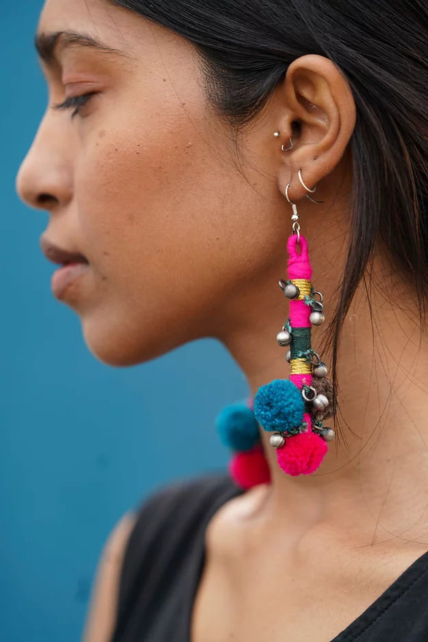 Easy Pompom Earring Tutorial | Tassel Earrings | Make In A Day | DIY -  YouTube